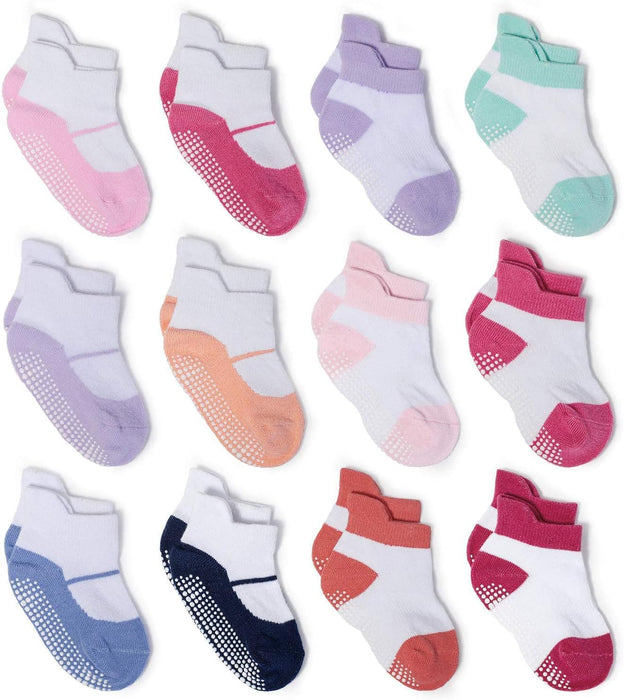 12 Pieces Non Skid Socks Sets