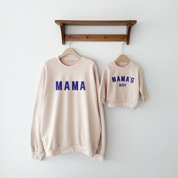 Mama Printed Sweatshirt Set