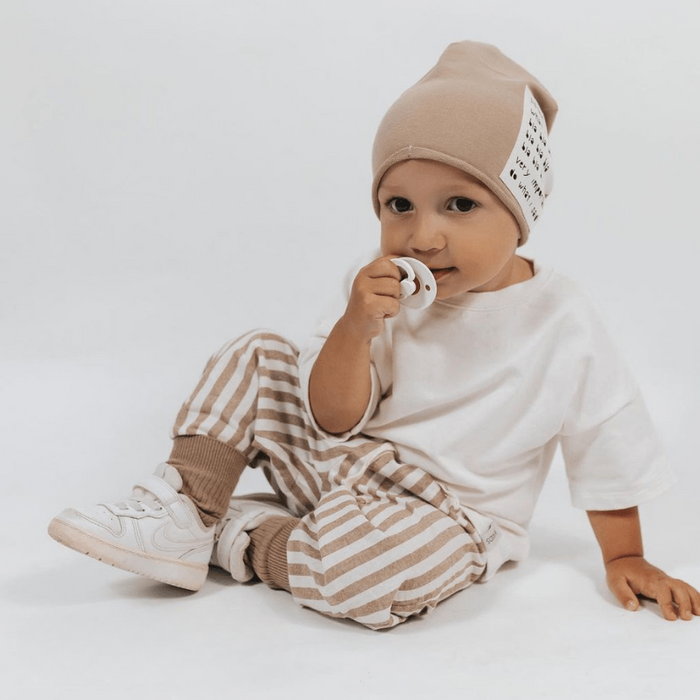 Baby Striped Drawstring Casual Pants