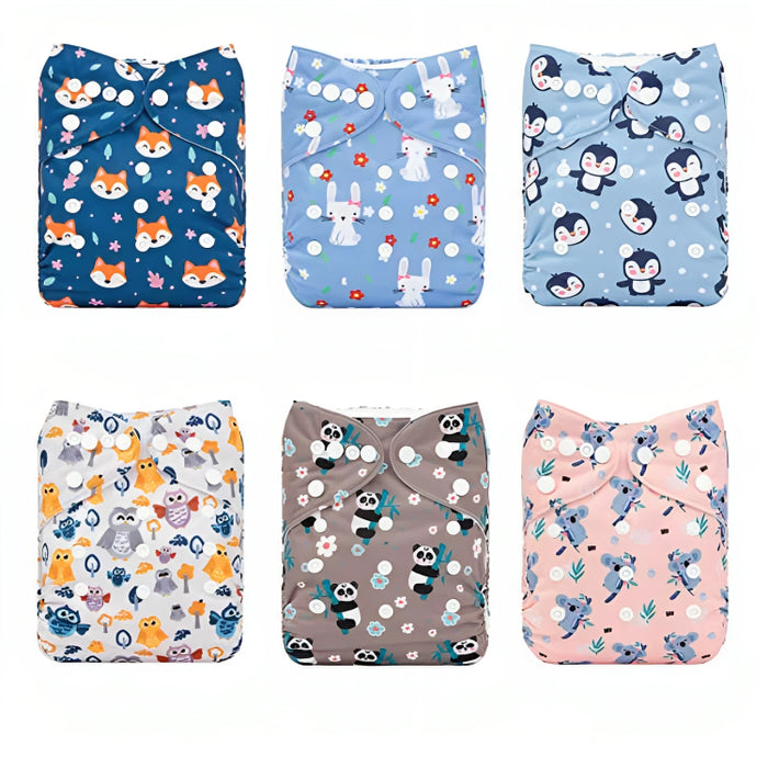 Adjustable Washable Cloth Diapers For Baby Girls And Boys