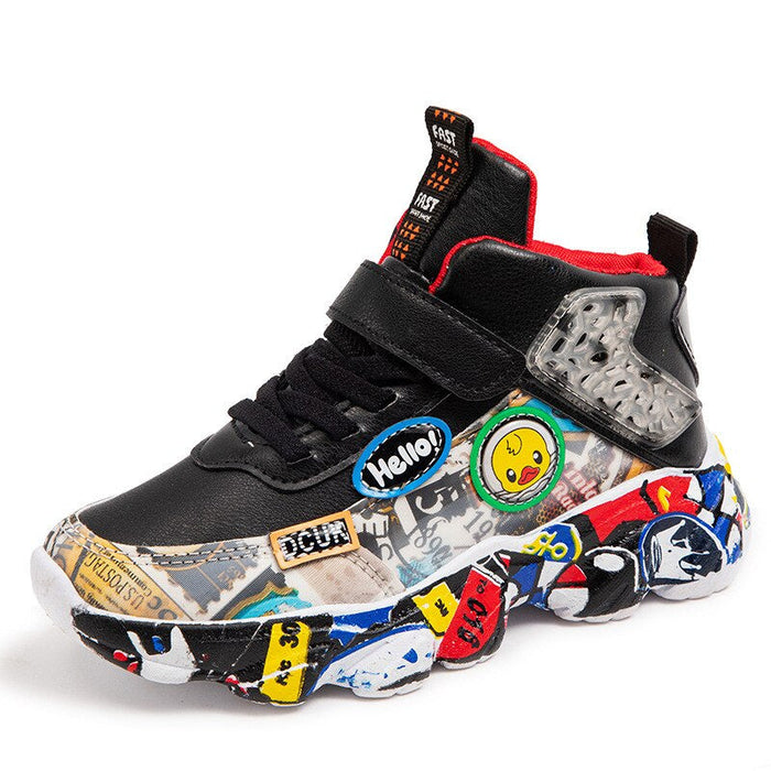 Children's Graffiti Style Sneakers