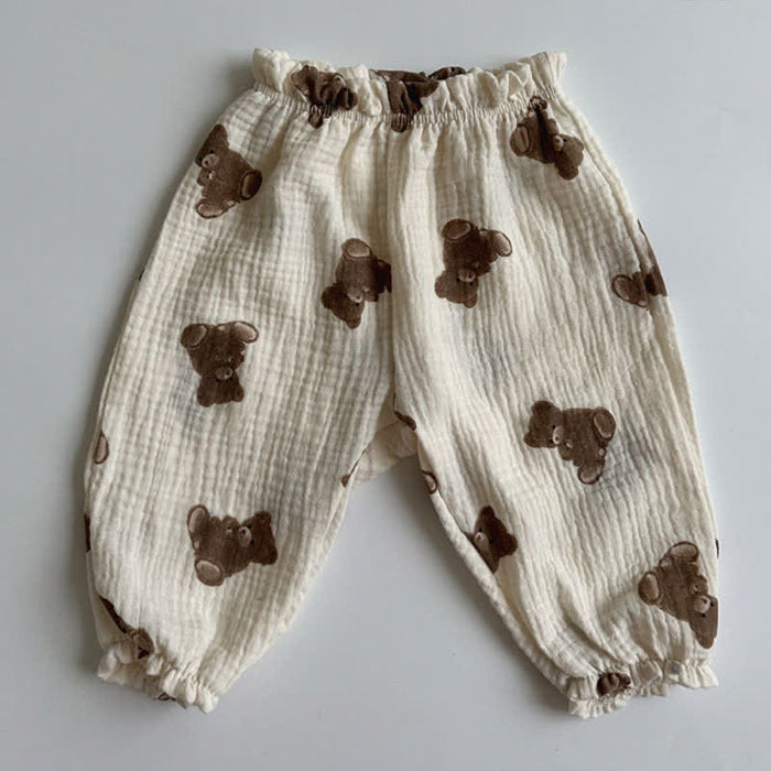 Baby Casual Printed Linen Pants