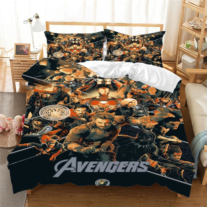 3D Iron Man Printed Bedding Set