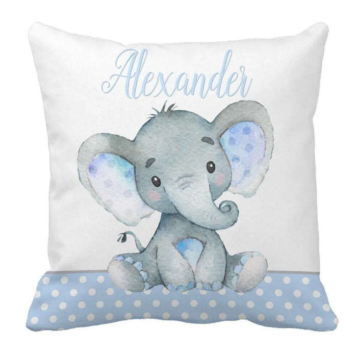 3 Piece Custom Name Elephant Crib Bedding Set