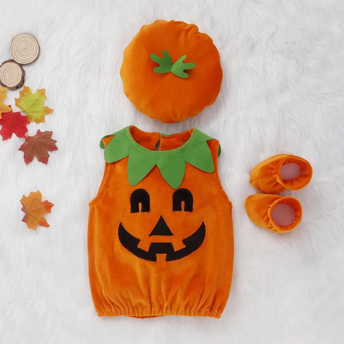 3 Piece Halloween Pumpkin Cloths