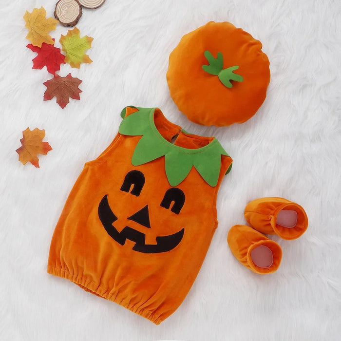 3 Piece Halloween Pumpkin Cloths