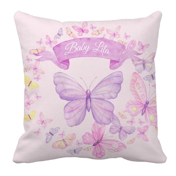 3 Piece Personalized Butterfly Bedding Set