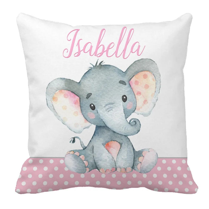 3 Piece Personalized Elephant Crib Bedding Set