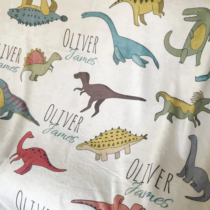 3 pieces Dinosaur Personalized Nursery Bedding Set