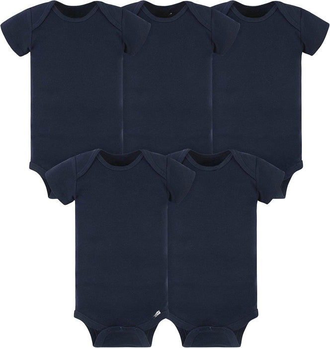 5 Pack Solid Color Onesies Bodysuits