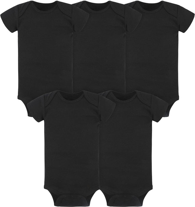 5 Pack Solid Color Onesies Bodysuits