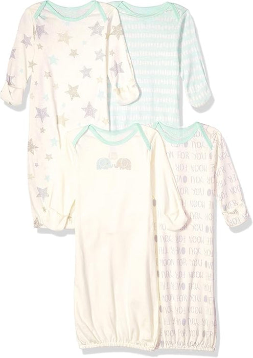 Baby Boy and Girls 4 Pack Sleeper Gown