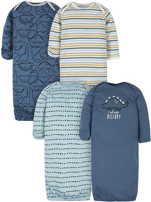 Baby Boy and Girls 4 Pack Sleeper Gown