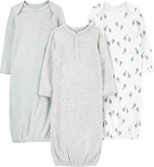 3 Pack Sleeper Gown For Baby