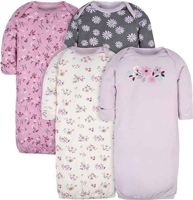 Pack Of 4 Cotton Sleepwear Gown For Baby