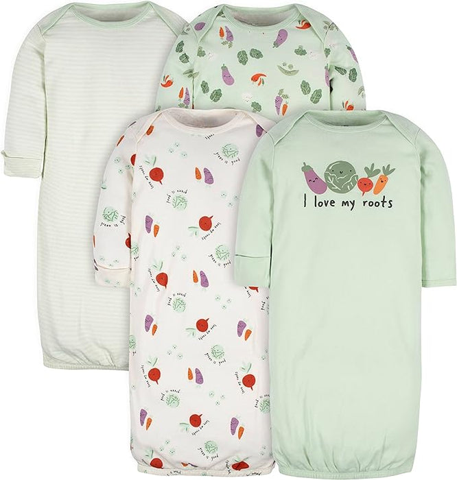 Pack Of 4 Cotton Sleepwear Gown For Baby