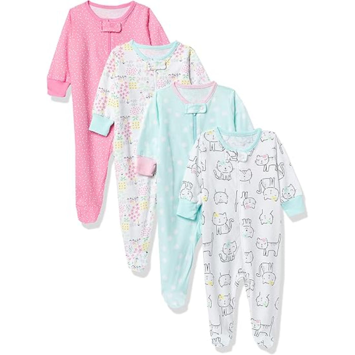 Pack Of 4 Cozy Babies Pajamas Set