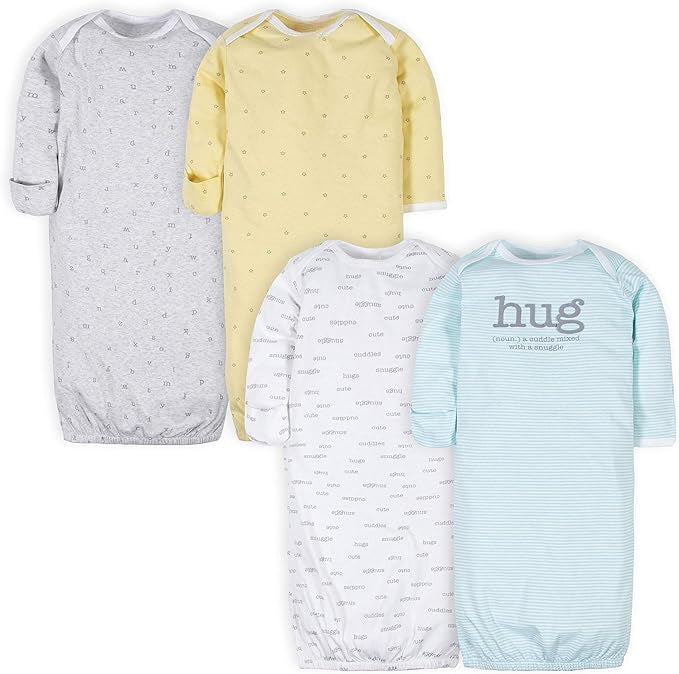 Pack Of 4 Cotton Sleepwear Gown For Baby