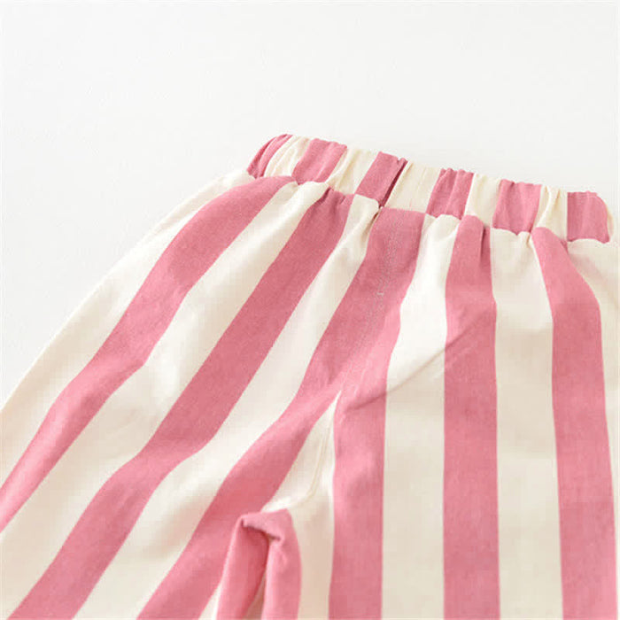 Baby Design Vertical Striped Casual Pants