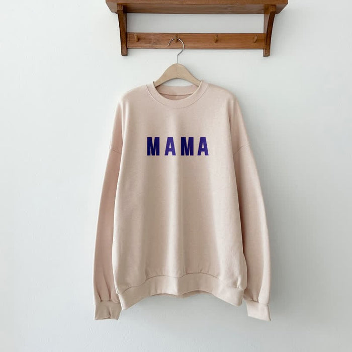 Mama Printed Sweatshirt Set