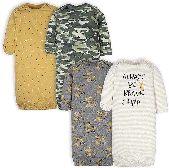 Pack Of 4 Cotton Sleepwear Gown For Baby