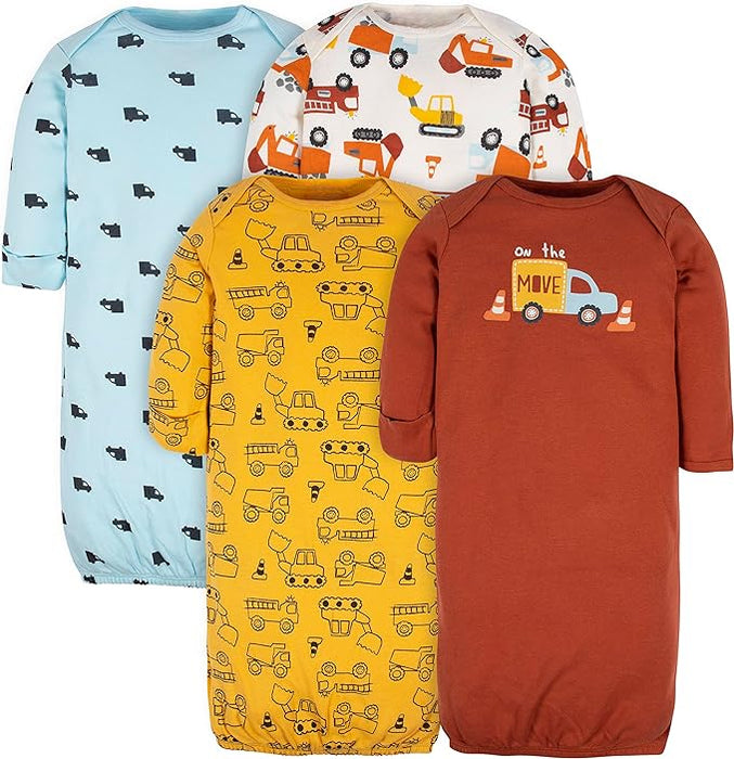 Pack Of 4 Cotton Sleepwear Gown For Baby