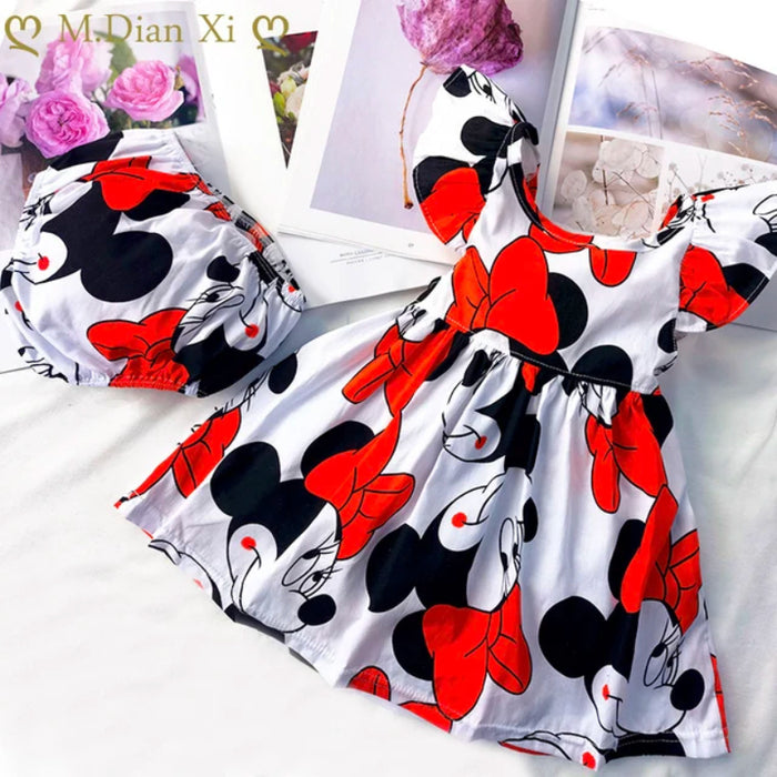 Animated Character Print Summer Dress