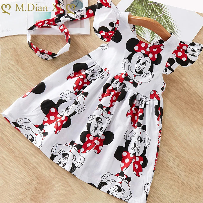 Animated Character Print Summer Dress