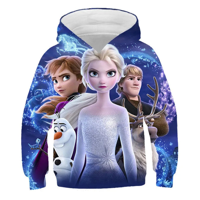 Autumn Frozen Anna And Elsa Casual Hoodie