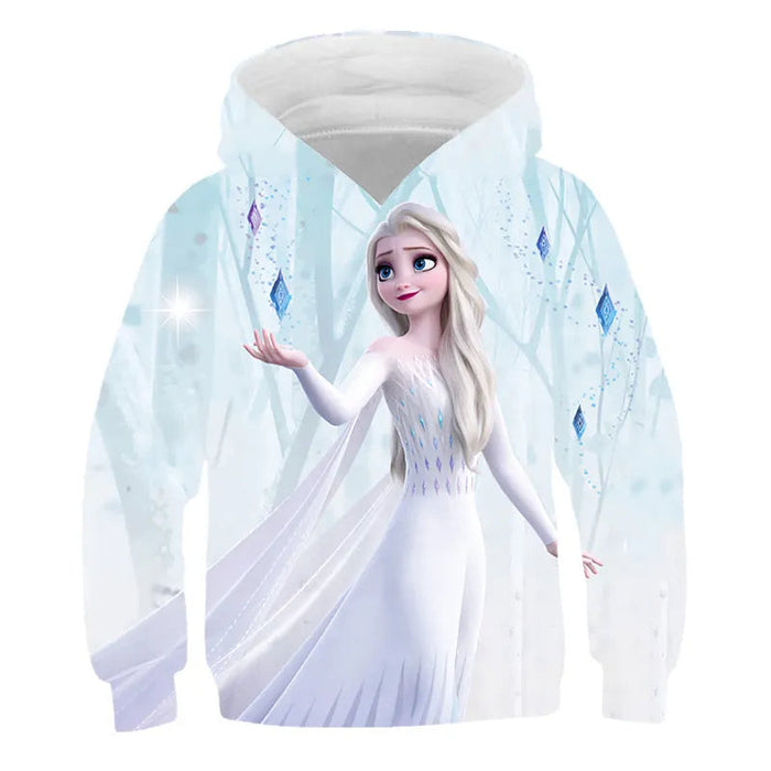 Autumn Frozen Anna And Elsa Casual Hoodie