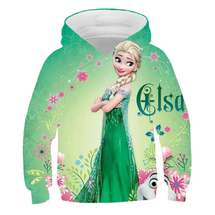 Autumn Frozen Anna And Elsa Casual Hoodie