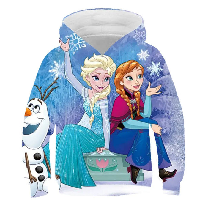 Autumn Frozen Anna And Elsa Casual Hoodie