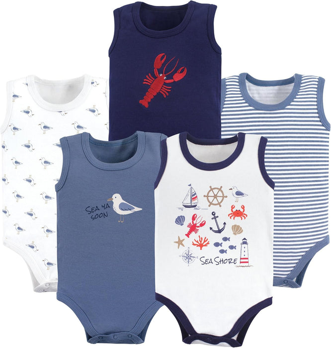 Baby Sleeveless Bodysuits Pack Of 5