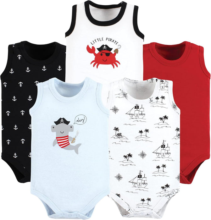 Baby Sleeveless Bodysuits Pack Of 5