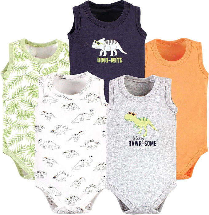 Baby Sleeveless Bodysuits Pack Of 5