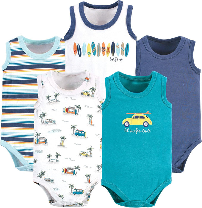 Baby Sleeveless Bodysuits Pack Of 5