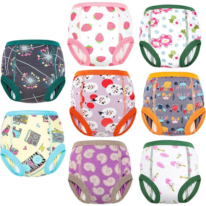 Baby Pack Of 8 Training Absorbent Underwear