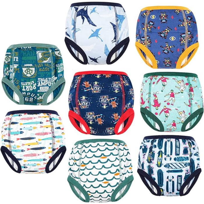 Baby Pack Of 8 Training Absorbent Underwear