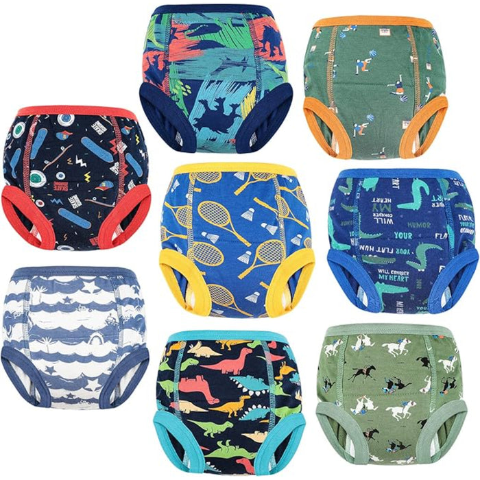 Baby Pack Of 8 Training Absorbent Underwear