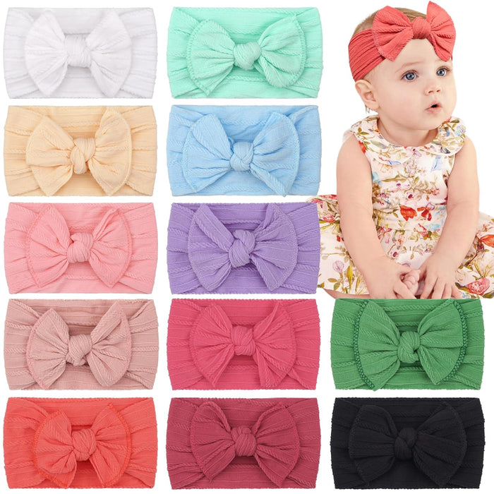 Baby Bow Comfy Headbands