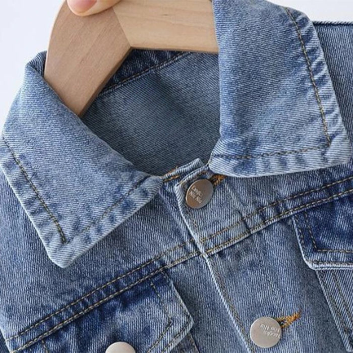 Cartoon Daisy Denim Jacket