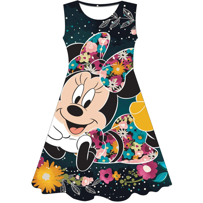 Cartoon Graphic Sleeveless Costume Dress