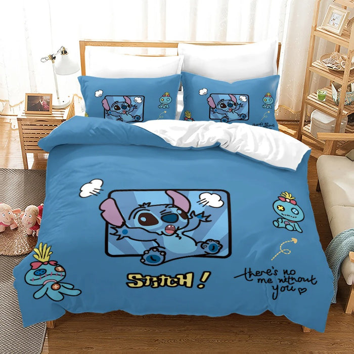 Cartoon Lilo Printed Bedding Set