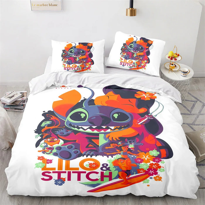 Cartoon Lilo Printed Bedding Set