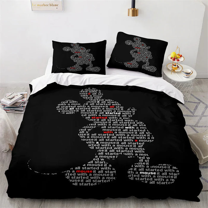 Cartoon Mickey Mouse Bedding Set