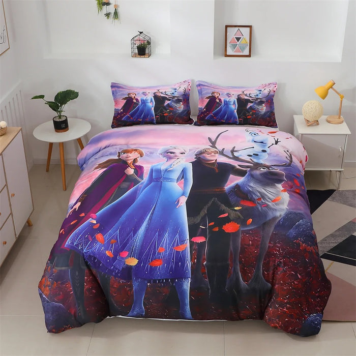 Cartoon Printed Bedding Set