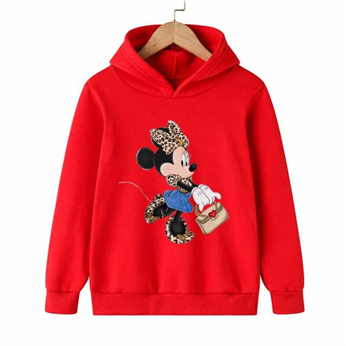 Casual Full Sleeves Minnie Hoodies