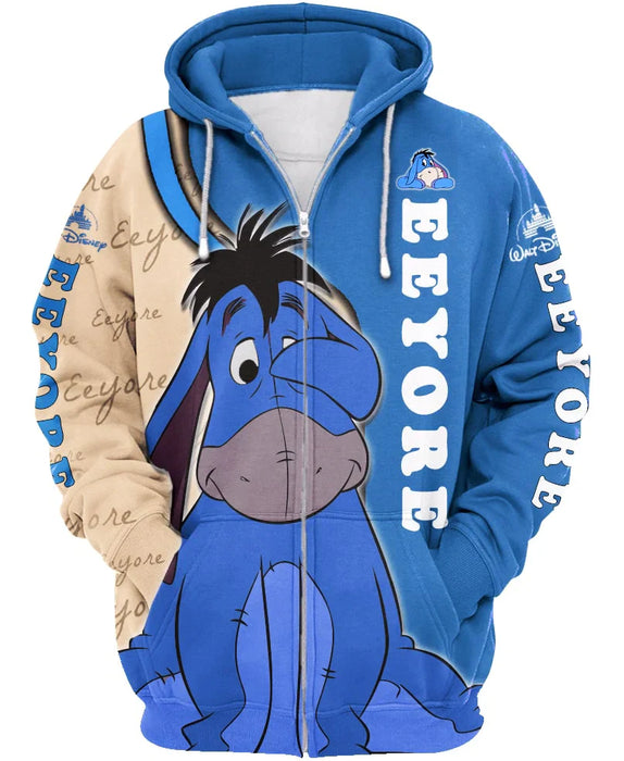 Children Eeyore Donkey Zip Up Hoodie