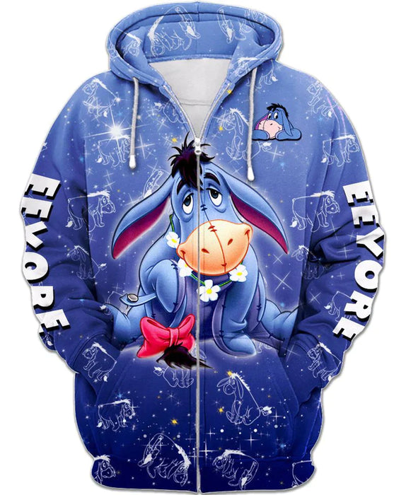 Children Eeyore Zip Up Hoodie