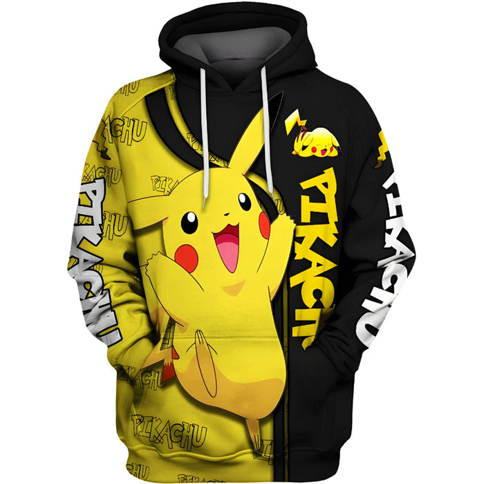 Animated Character Zip Up Hoodie For Kids